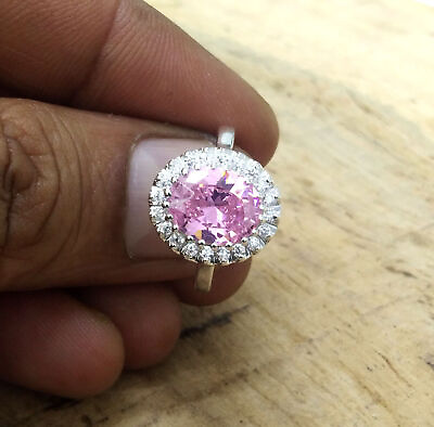 #ad Padparadscha Sapphire Ring minimal fancy stylish ring princess oval $177.00