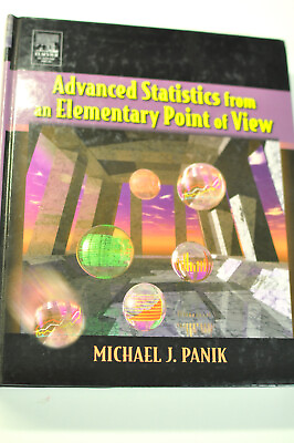 #ad Advanced Statistics from an Elementary Point of View Hardcover $65.00