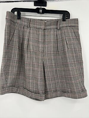 #ad Frame Womens Plaid Rolled Shorts Size 8 $28.90