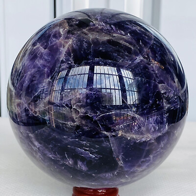 #ad 2880g Natural Dream Amethyst Quartz Crystal Sphere Ball Healing $129.50