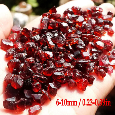 100g Natural Red Garnet Crystal Gemstone Rough Stone Specimen Minerial DIY Rocks $11.99