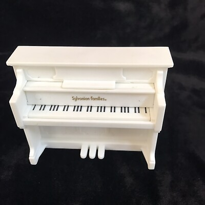 #ad Sylvanian Families Piano White Dollhouse Furniture Home Decor Music Epoch Calico $14.99
