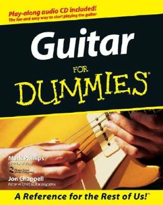 #ad Guitar For Dummies Paperback By Phillips Mark GOOD $4.57