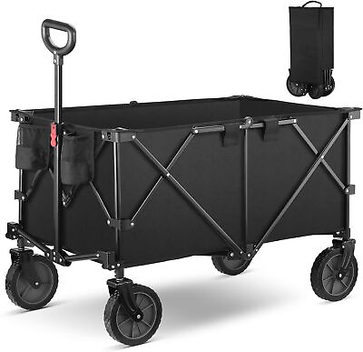 #ad Wagon Folding Cart Collapsible Garden Beach Utility Outdoor Camping Sports $70.50