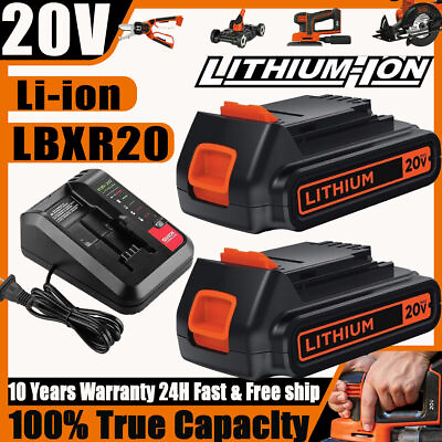 #ad 20V for Black and Decker 20Volt Lithium Battery Charger LBXR20 LB20 LBX20 Li Ion $17.00