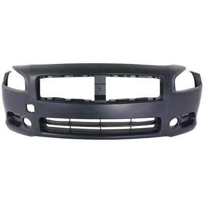 Front Bumper Cover For 2009 2014 Nissan Maxima w fog lamp holes Primed $109.18