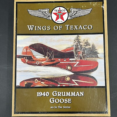 Wings Of Texaco 1940 Grumman Goose Airplane #4 Coin Bank ERTL #F900 $26.00