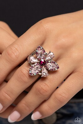 #ad Paparazzi Jewelry Accessories Blazing Blooms Pink Ring NEW $5.00