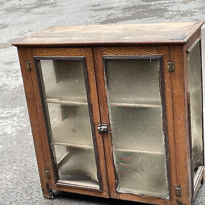 #ad Primitive Antique Early American Pie Safe Kitchen Cupboard Original Petite $1289.00