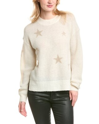 #ad Allsaints Astra Star Wool Blend Sweater Women#x27;s White L $73.99