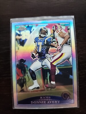 #ad 2009 Topps Chrome Set DONNIE AVERY REFRACTOR PARALLEL #20 ST. LOUIS RAMS $1.85