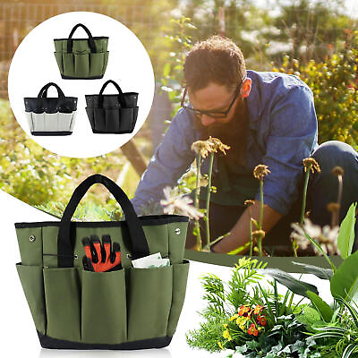 #ad 13in Gardening Tote Bag Garden Tool Bag Storage Bag Hand Tool Organizer $21.60