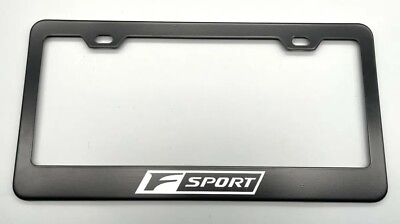#ad Lexus f sport Black License Plate Frame Stainless Steel with Laser Engraved $12.95