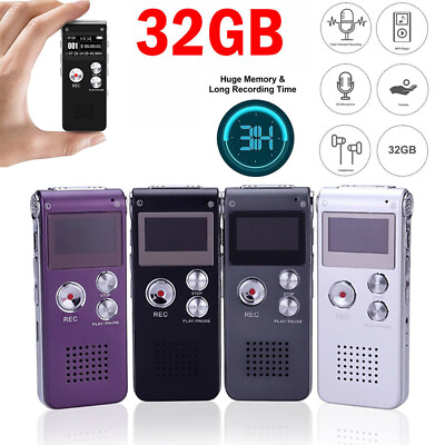 #ad 32GB Paranormal Ghost Hunting Equipment Digital EVP Voice Activated Recorder MP3 $23.48