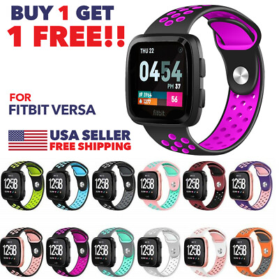 For Fitbit Versa 2 1 Lite SE Sports Silicon Strap Replacement Watch Band $7.95
