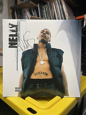 #ad Nelly Autograph Signed Country Grammar Vinyl Beckett COA $249.99
