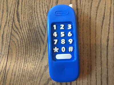 #ad Vintage Little Tikes Navy Blue w White Buttons Replacement PHONE 1990’s Read $10.00