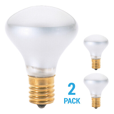 #ad 2 Pack S4700 S3205 Reflector Bulb 25R14N 25W 120V R14 Intermediate E17 Frosted $7.65