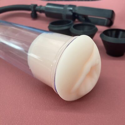 #ad Vacuum Penis Pump for Male Penile Erection Enlargement Enhancment ED 4 Sleeves $11.89
