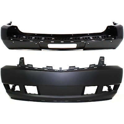 New Bumper Covers Fascias Set of 2 Front amp; Rear GM1000816 GM1100784 Pair $412.18