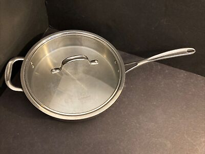 #ad Calphalon 10quot; Stainless Fry Saute Pan 5003 Stainless Steel 3 Qt. W lid $49.99
