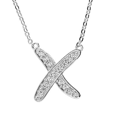 #ad Sterling Silver Kiss Pendant On 18 Inch Chain UK Supply Free Box GBP 17.99