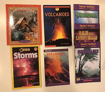 #ad Weather Unit Study Elementary Grades 7 Books In Bundle Science Homeschool $12.95