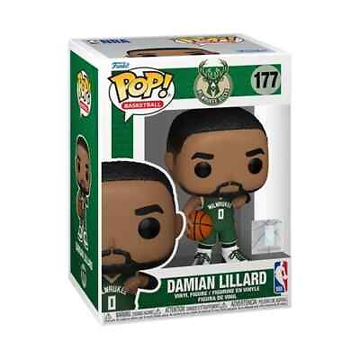 #ad Funko Pop NBA Basketball Damian Lillard Milwaukee Bucks Figure #177 $12.99