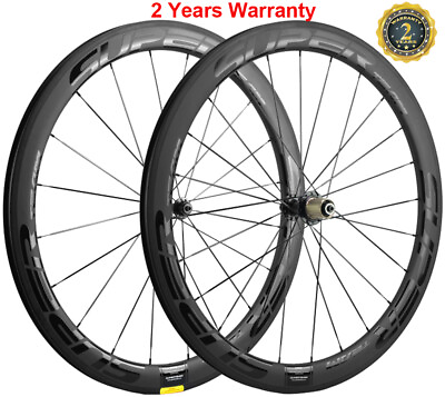 #ad UCI Approved 50mm Carbon Wheels Road Bike 25mm Clincher Bicycle Carbon Wheelset $320.00
