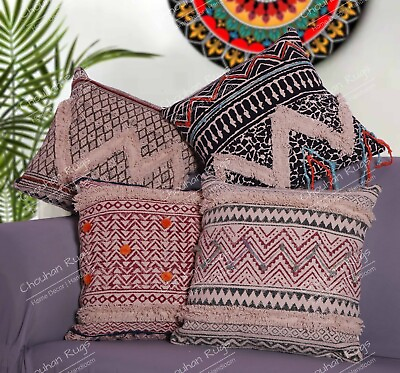 #ad 4 Set Christmas Cushion Cover Sofa Pillow Case Throw Xmas Gift Home Decoration $86.80