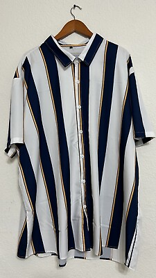 #ad Mens Big And Tall Co ord Shirt And Short 6xl Fits Like 3 4 Xl Summer Time $18.19
