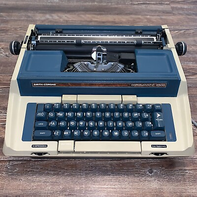Vintage Smith Corona Coronamatic 2500 Typewriter Tested Working $39.99