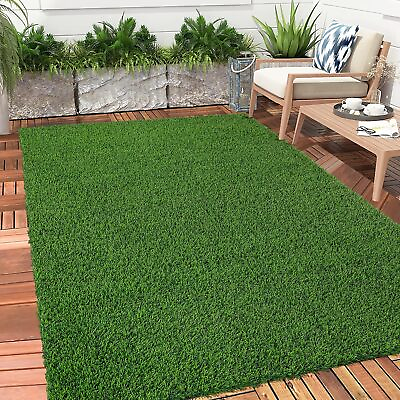 #ad 9ftx43ft Artificial Grass Mat Synthetic Landscape Fake Lawn Pet Dog Turf Garden $293.36