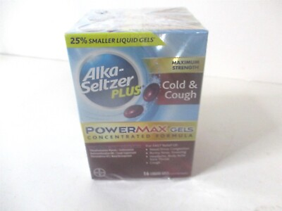 #ad Alka Seltzer Plus Maximum Strength PowerMax Cold Cough Medicine 04 2026 Qty 3 $34.95