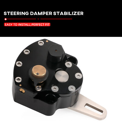 #ad Universal Adjustable Steering Damper Stabilizer Safety Control kit Motorcycle $135.99