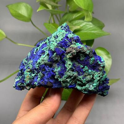 #ad #ad Natural Azurite Malachite Geode Crystal Mineral Specimen a New Stone V0A8 $1.20