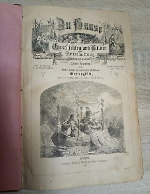 #ad Zu Hause Geschichten Und Bilder Zur Unterhaltung Stuttgart 1868 Eduard Hallberg $24.99