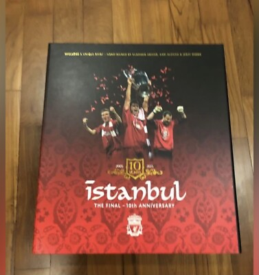 #ad Liverpool istanbul 10 years anniversary 3 Players Handsigned. Official Issued. $900.00