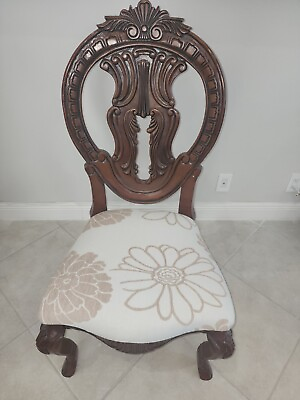 #ad Designer Sold Hardwood fully engraved Dinner or decorative Chair Price per Chair $125.00