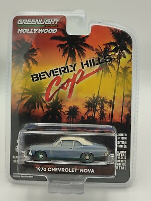 Greenlight 1 64 Scale 44870D 1970 Chevrolet Nova Beverly Hills Cop CHASE GBP 19.99