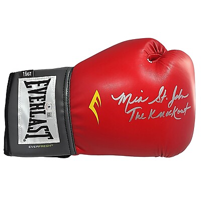 #ad Mia St John Signed Boxing Glove Knockout Inscription Beckett Autograph Everlast $176.19