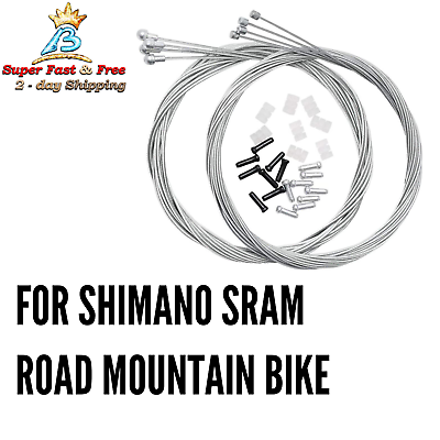 Bicycle Derailleur Shifter Cables Brake Cables Set for Shimano Sram Road Bike $18.10