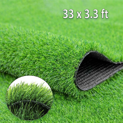 Artificial Grass Mat 16.4 33ft Synthetic Landscape Fake Turf Lawn Home Yard Gard $58.08