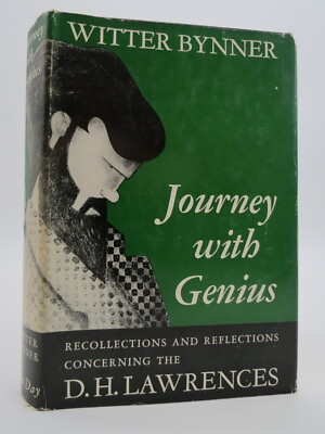 JOURNEY WITH GENIUS; Bynner Witter 1951 First Edition First Printing $60.00