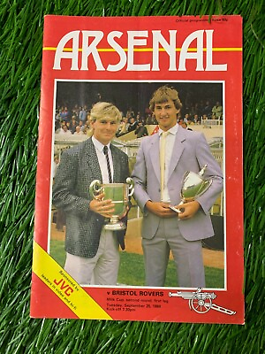 #ad ARSENAL LONDON VS BRISTOL ROVERS 1984 1985 RARE VINTAGE MATCH PROGRAMME FOOTBALL $4.24