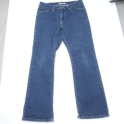 #ad Levi#x27;s Jeans Women#x27;s 10 Blue Dark Wash Denim Classic Bootcut 5 Pocket Zip Fly $22.49