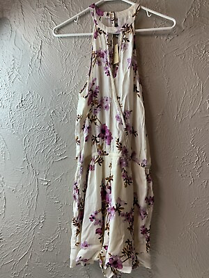 #ad American Eagle Outfitters Floral Print Vicose Romper juniors womens size XS $19.75