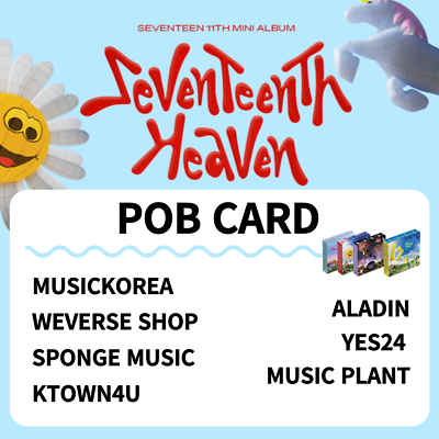 SVT SEVENTEEN HEAVEN POB PHOTO CARD CARAT WEVERSESHOP SPONGEMUSIC KTOWN4U YES24 $209.90