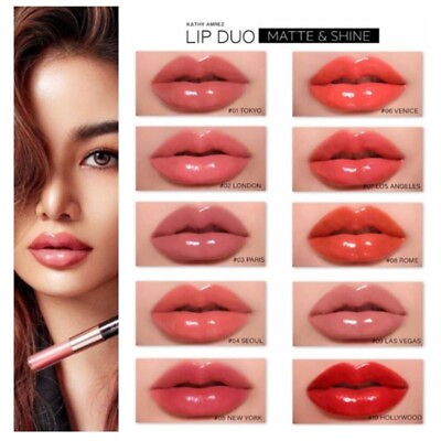 #ad Lip Gloss Duo Matte Lipstick Filler Long Color Shine waterproof Beauty 💋 color $23.40