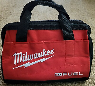 New Milwaukee FUEL M12 13quot; Heavy Duty Contractors Tool Bag M18 13quot; x 9quot; x 10quot; $12.95